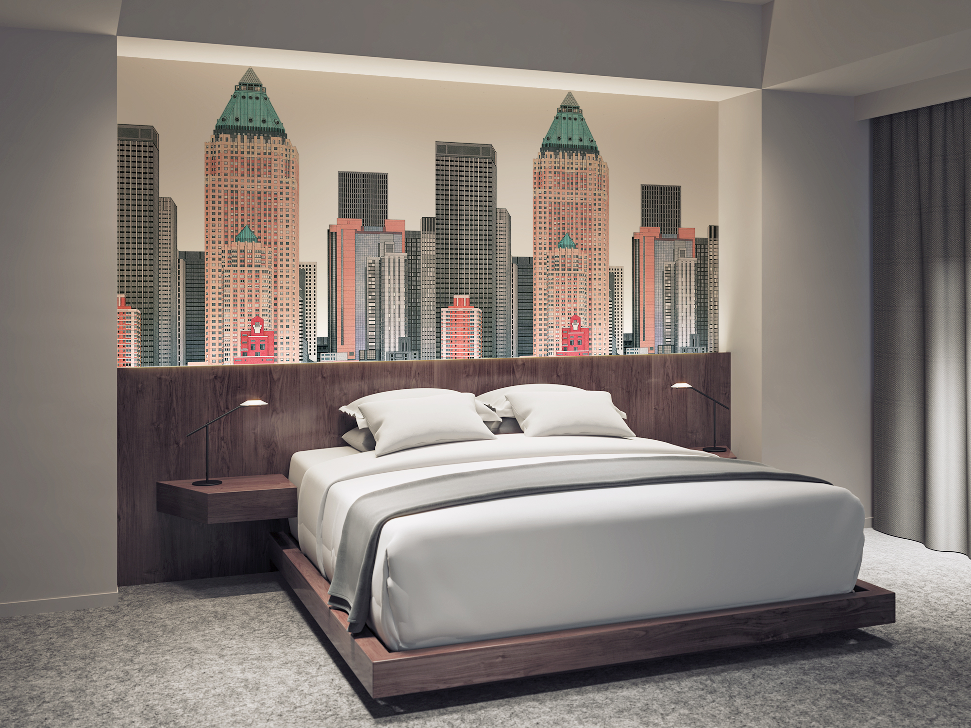 New York Skyline LTCH124 イメージ画像