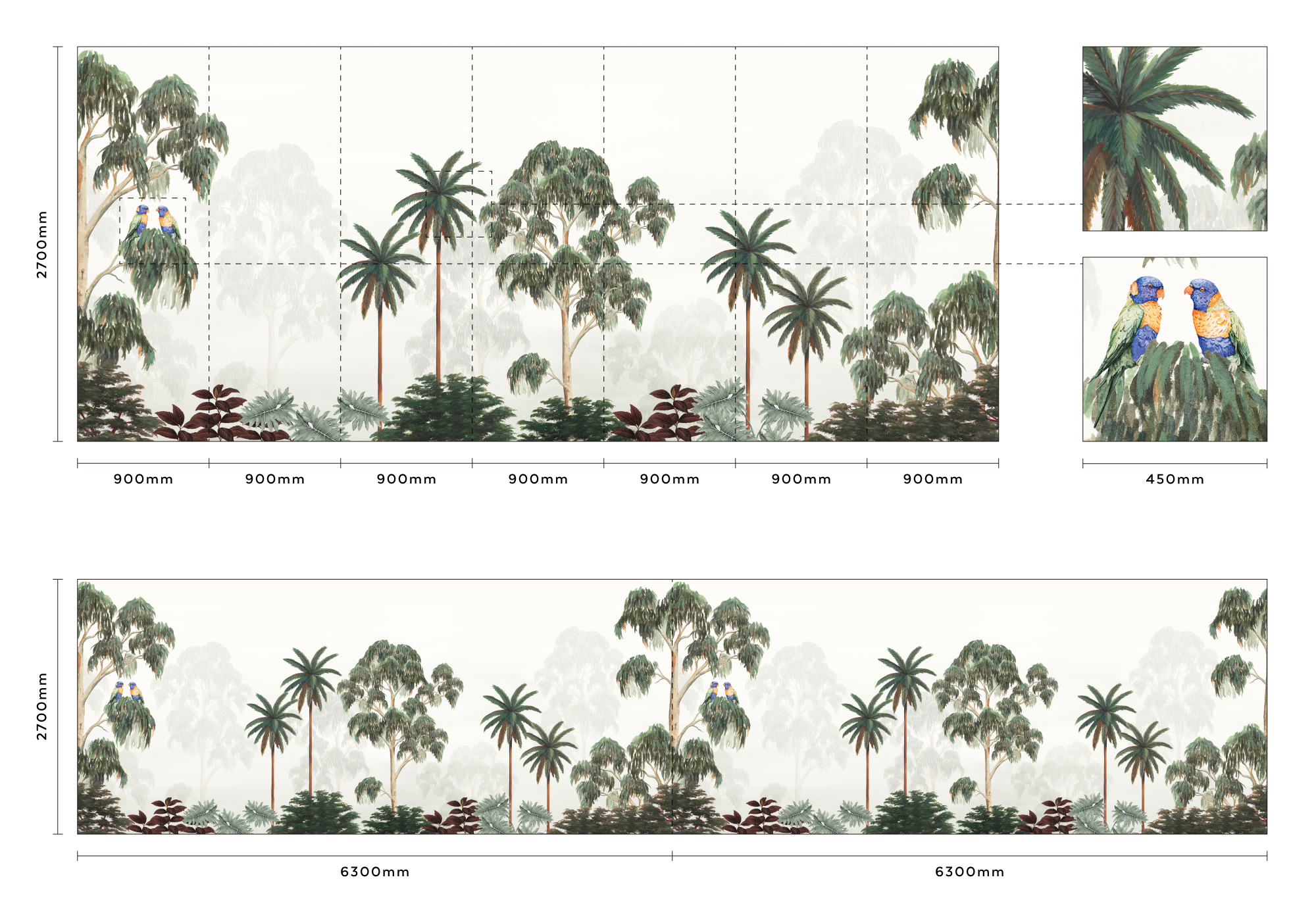 Eucalyptus Forest / LTCH139 寸法・詳細画像 1